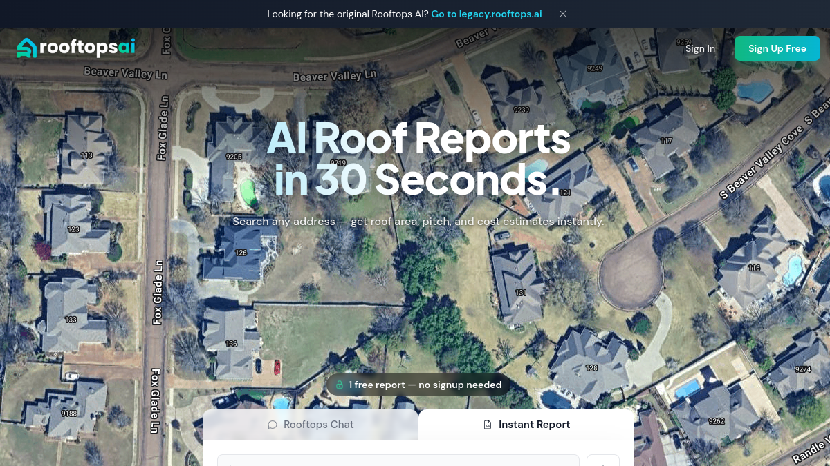 Rooftops AI官网截图