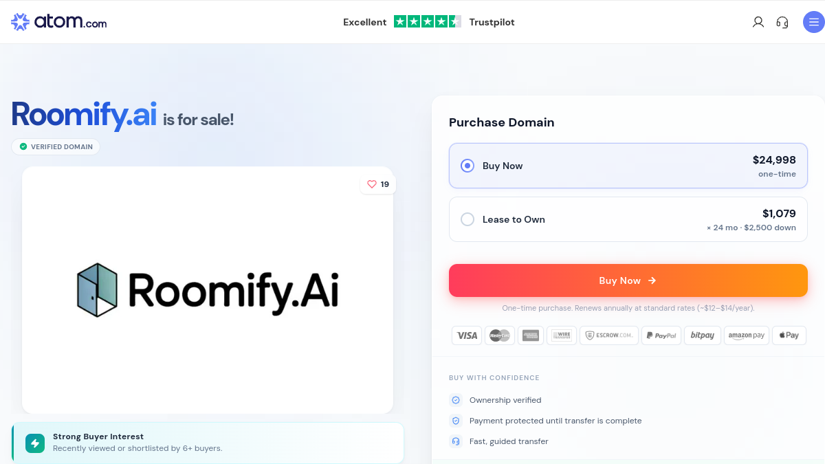 Roomify.AI官网截图