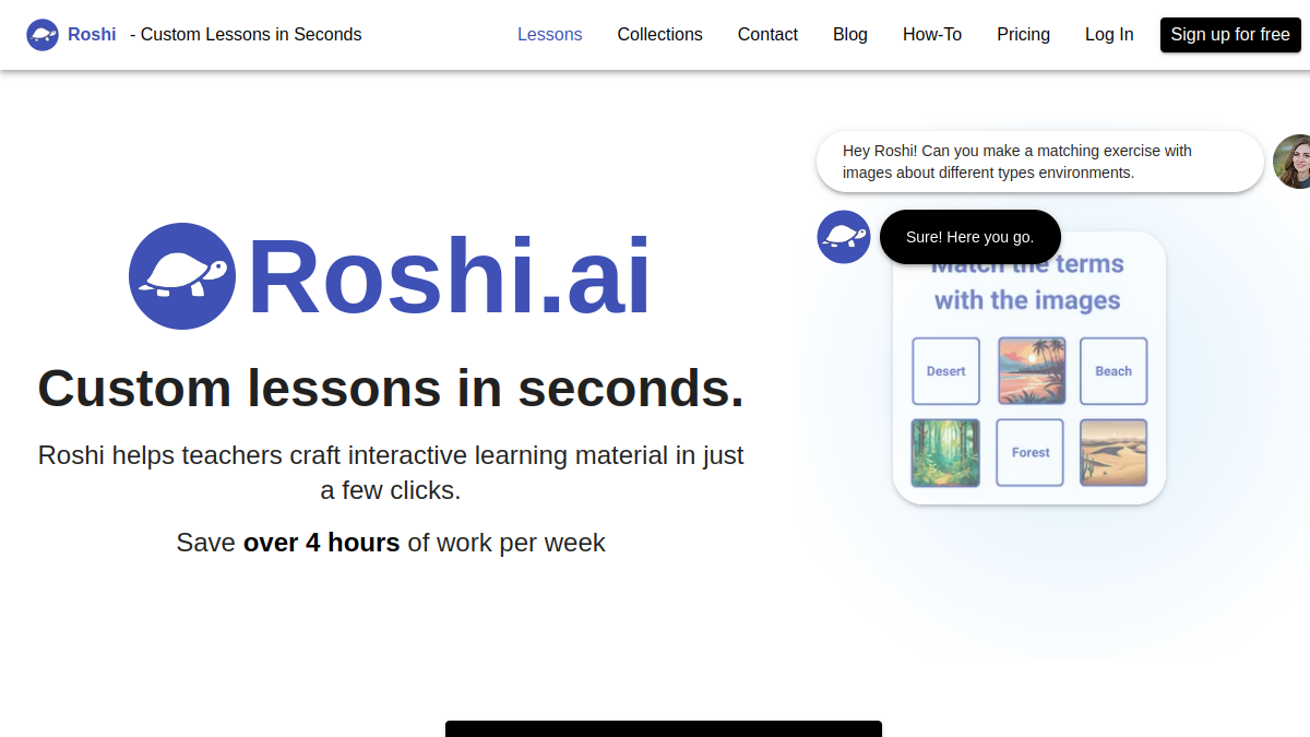 Roshi AI官网截图