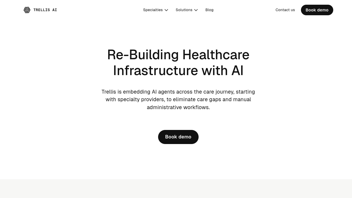 Trellis AI官网截图