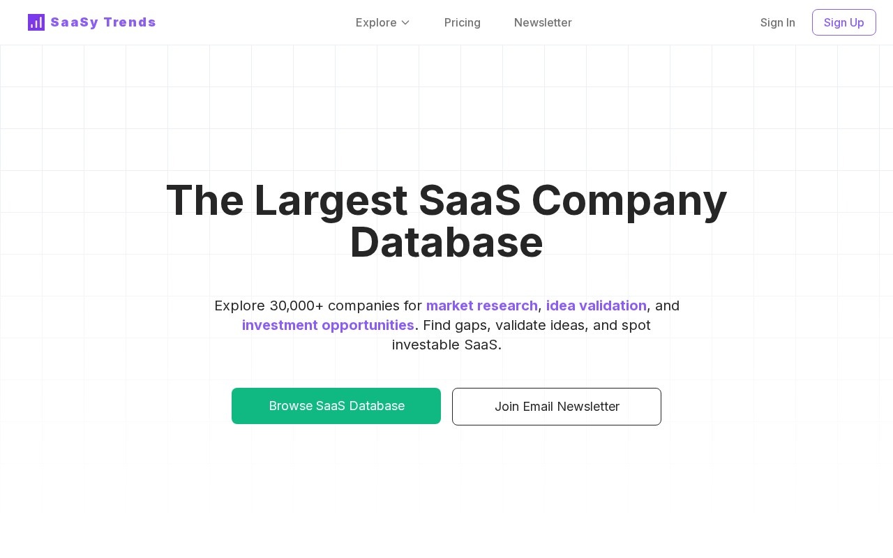 SaaSy Trends官网截图