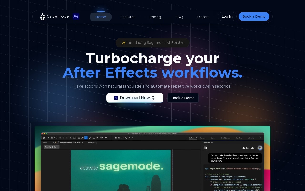 Sagemode AI官网截图