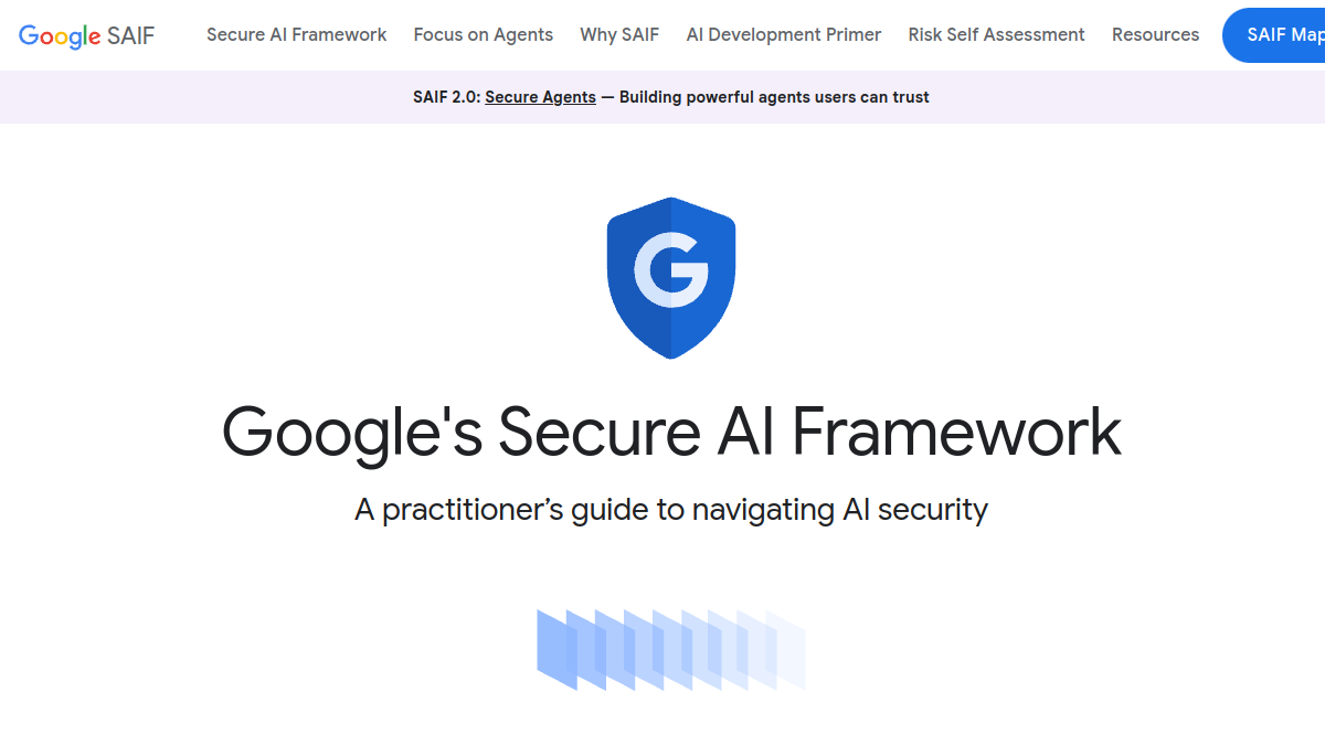 Google's Secure AI Framework官网截图