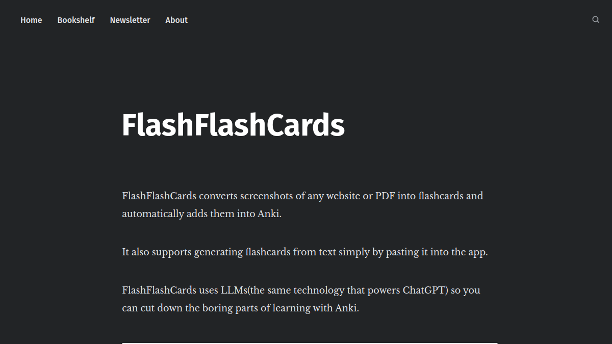 FlashFlashCards官网截图