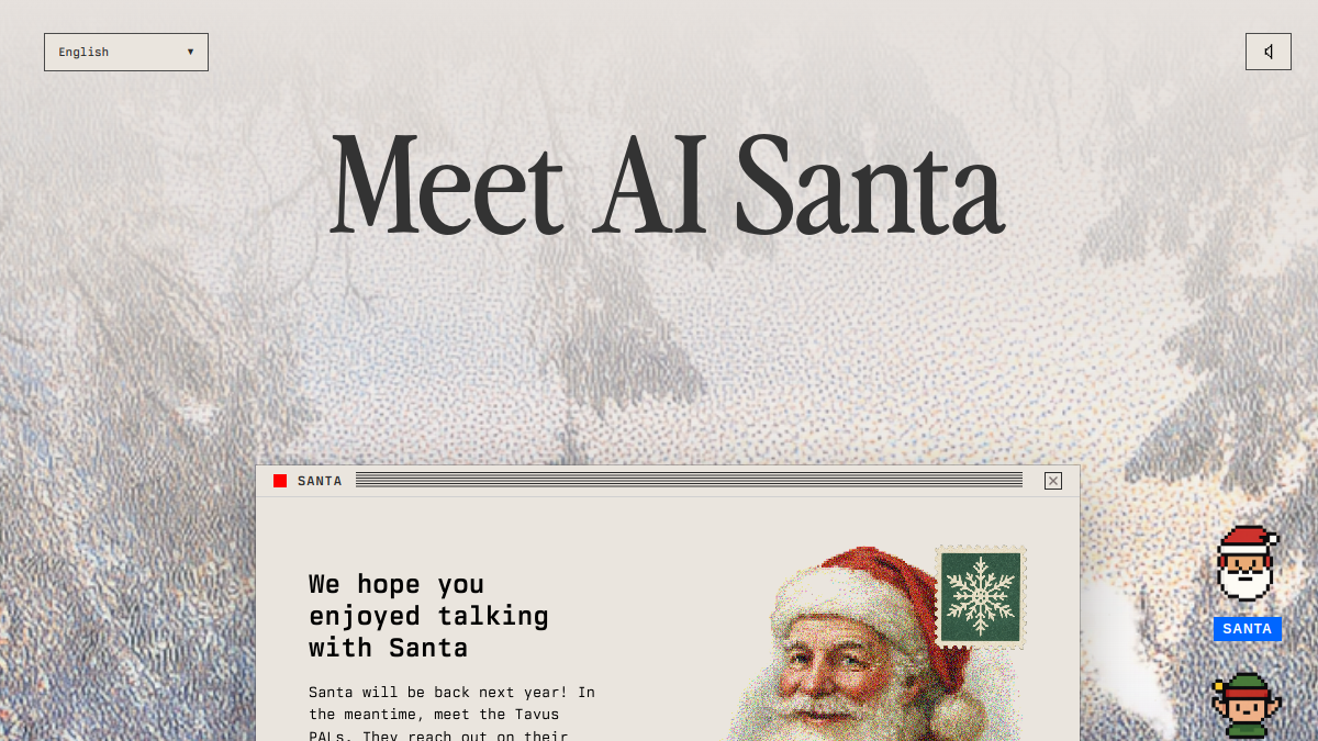 AI Santa by Tavus官网截图