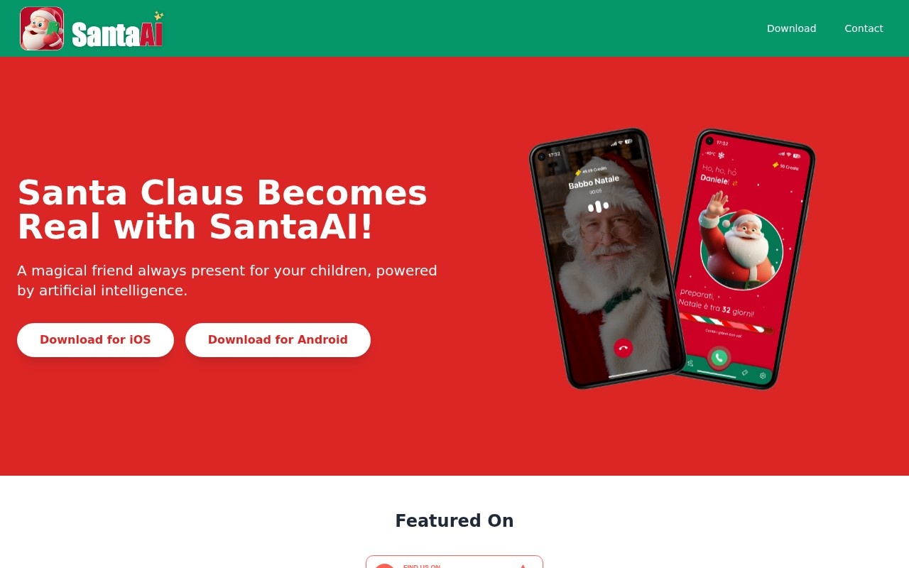 SantaAI官网截图