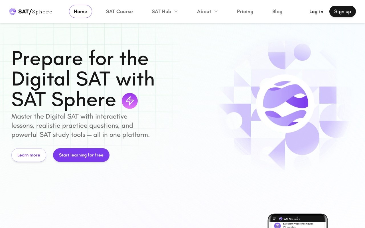 SAT Sphere官网截图
