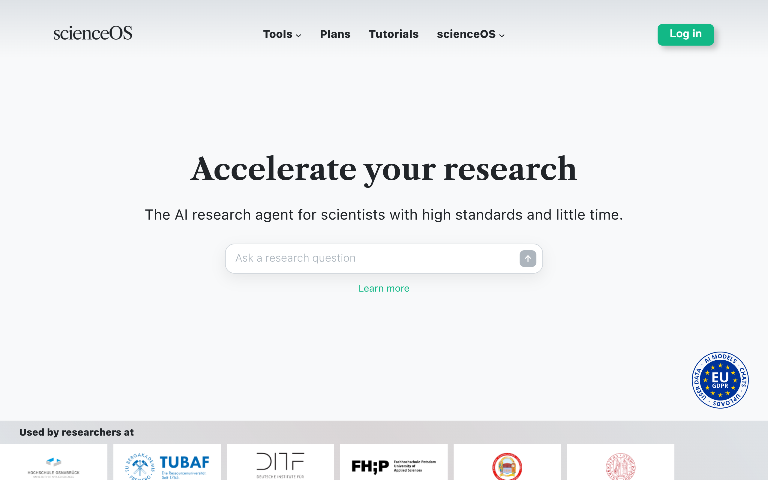 scienceOS官网截图