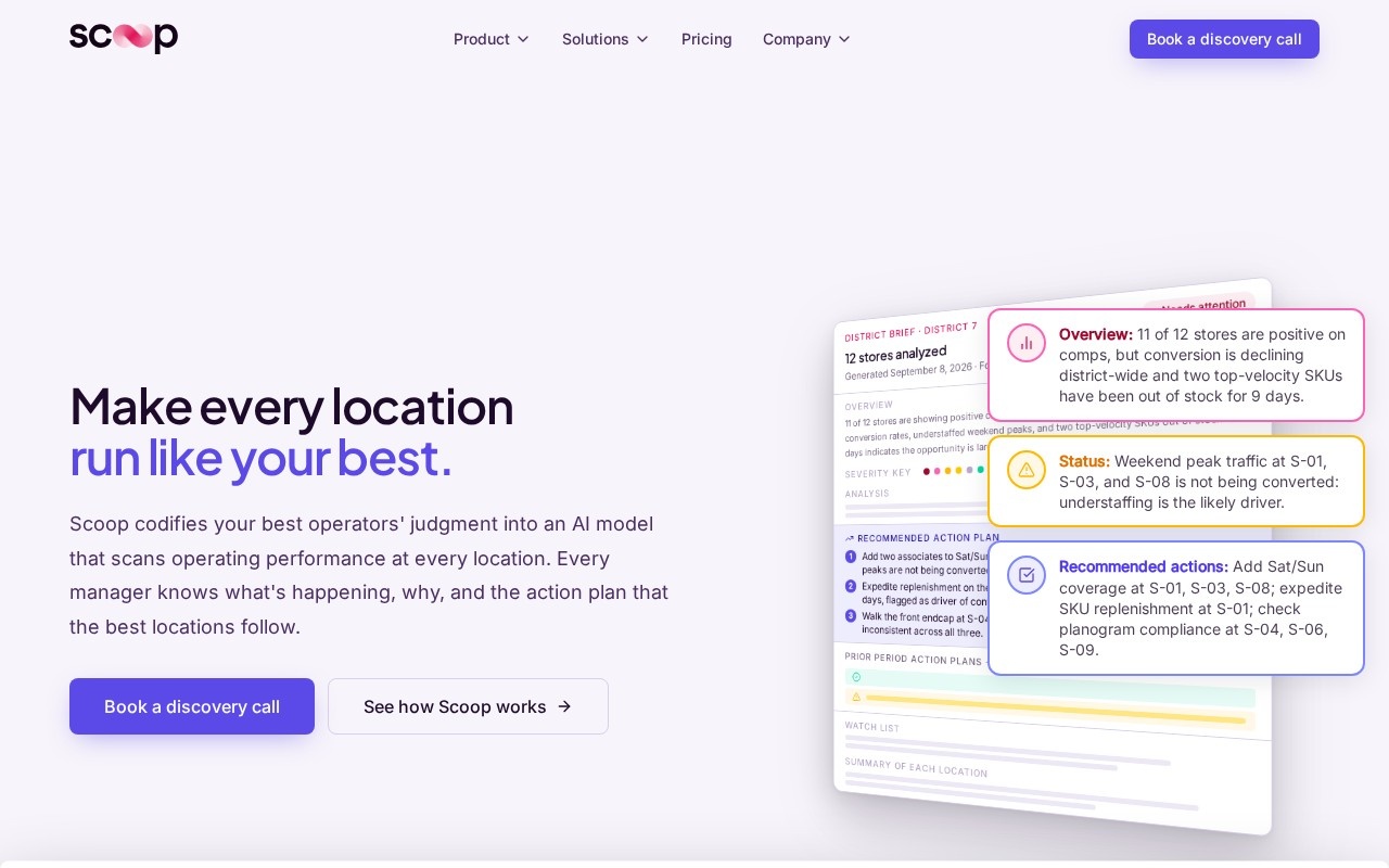 Scoop Analytics官网截图