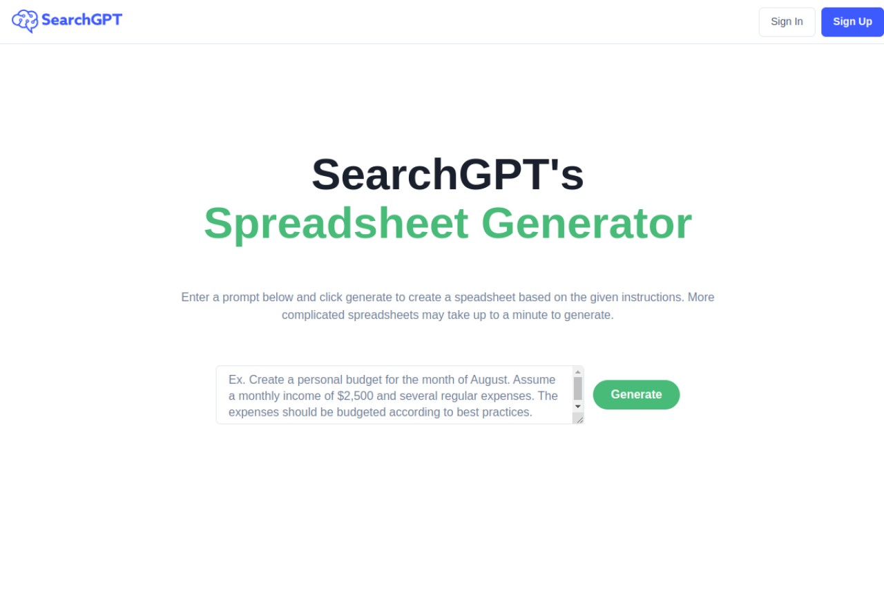 SearchGPT.ai官网截图