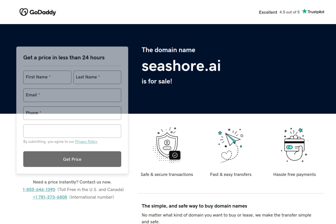 Seashore.AI官网截图