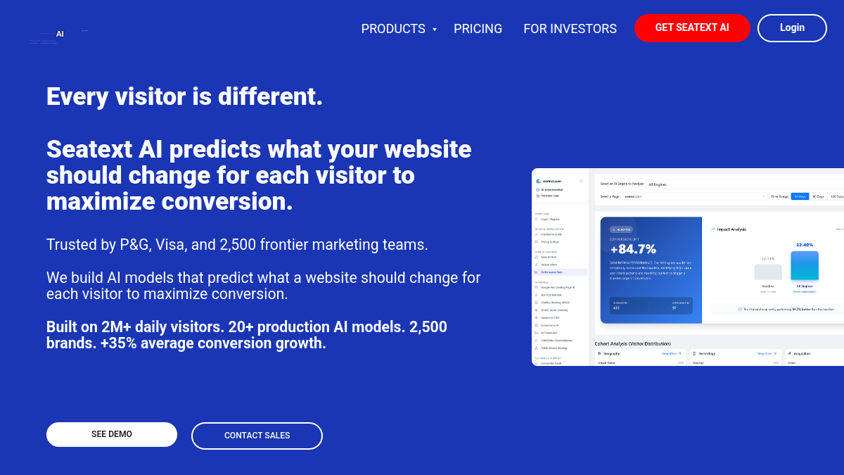 Seatext AI官网截图