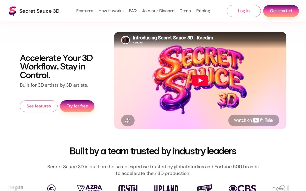 Secret Sauce 3D官网截图