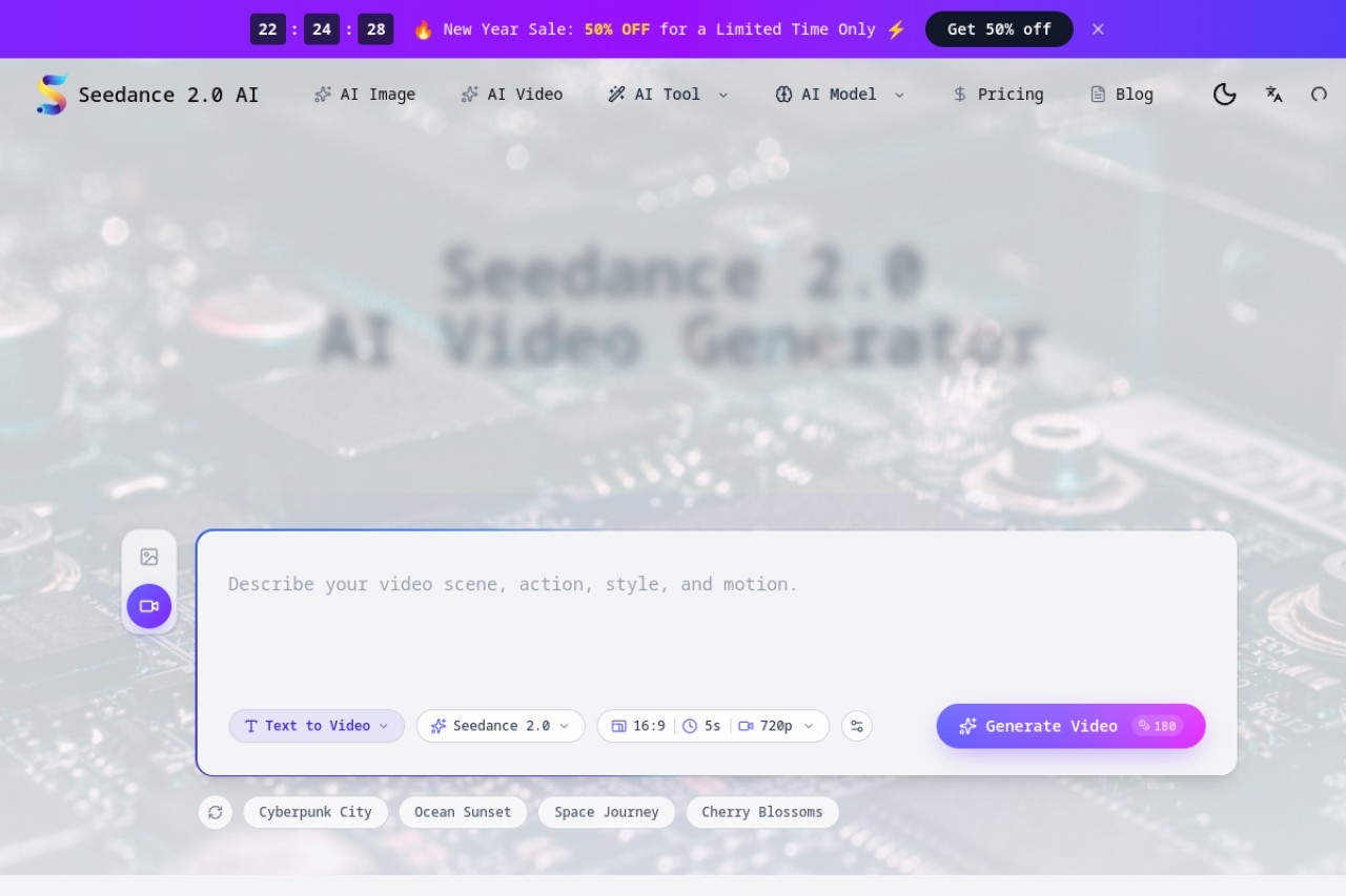 Seedance 2.0 AI官网截图
