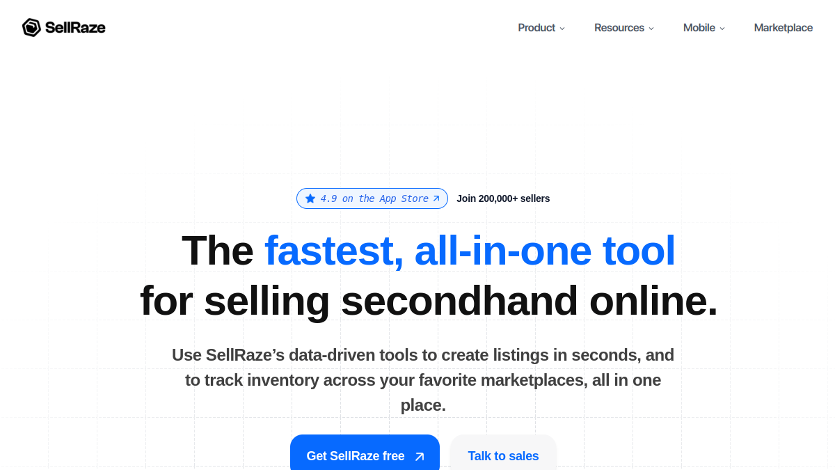 SellRaze官网截图