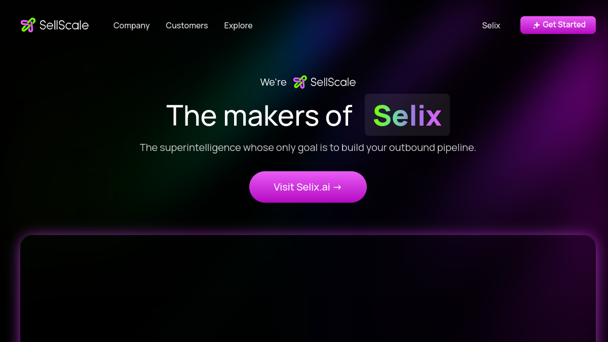 SellScale AI官网截图