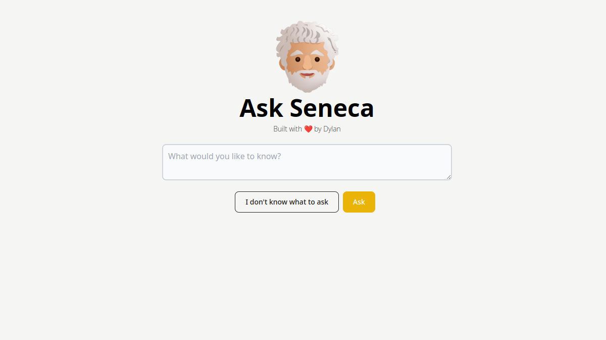 Ask Seneca官网截图
