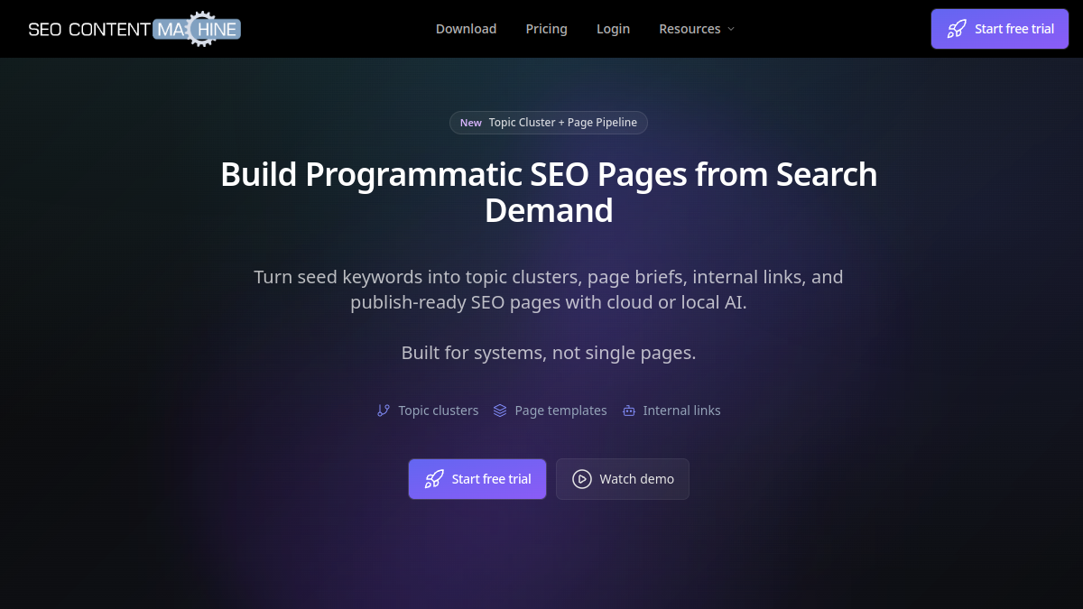 SEO Content Machine官网截图