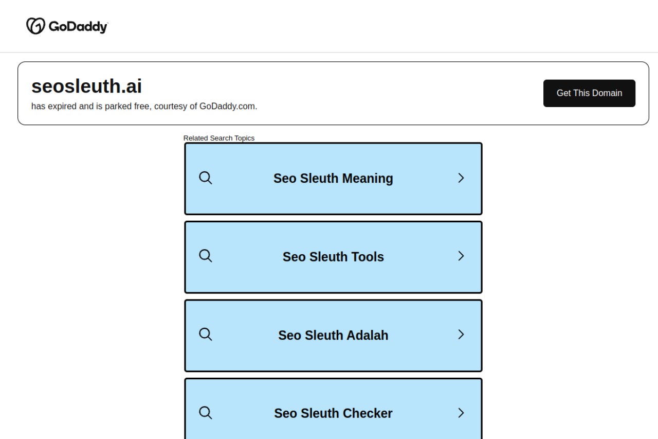 SEO Sleuth官网截图