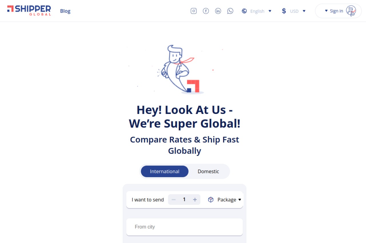Shipper Global官网截图