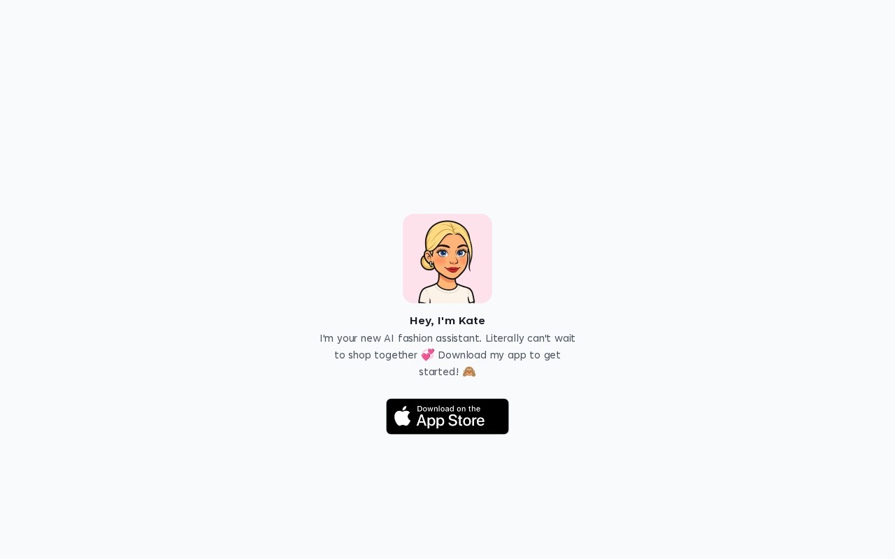Kate AI Fashion Assistant官网截图