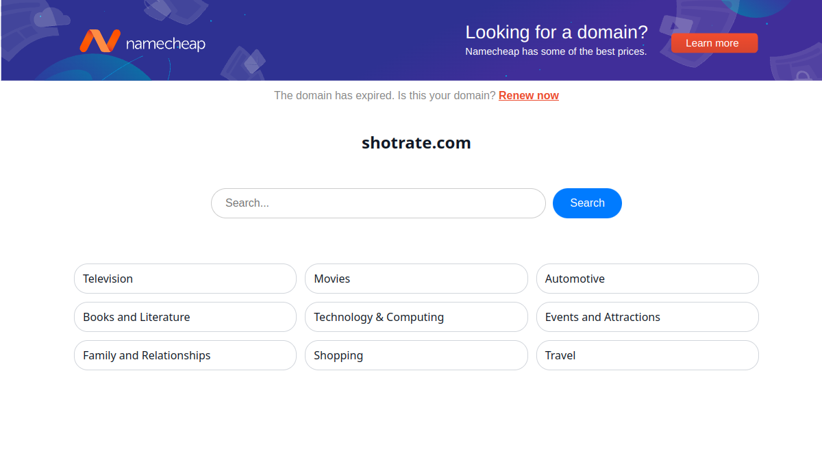 ShotRate.com官网截图