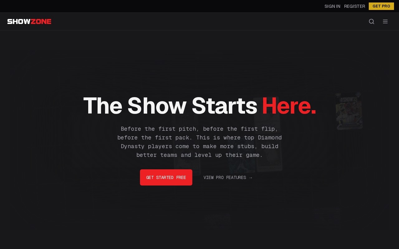 ShowZone官网截图