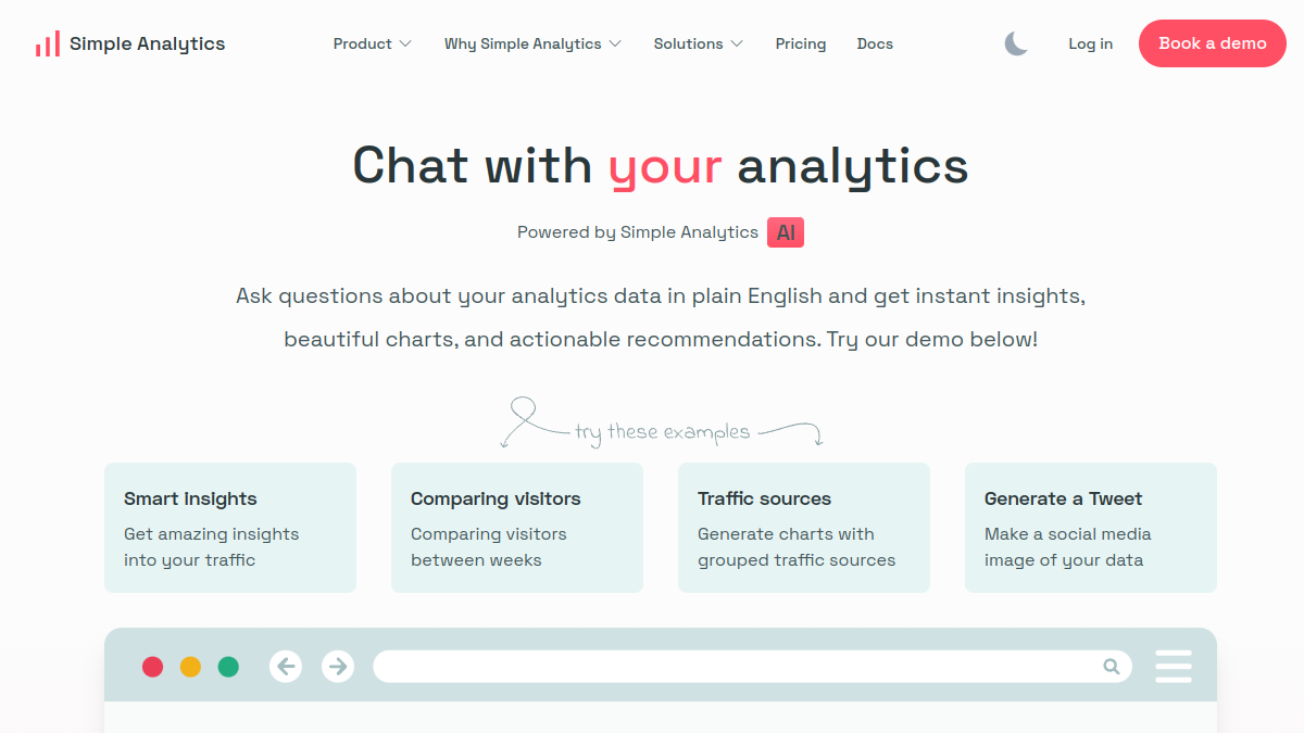 Simple Analytics官网截图