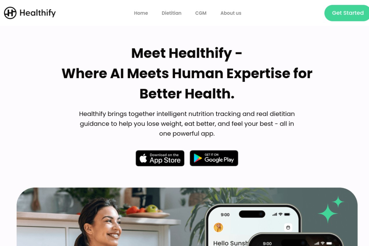 HealthifyMe官网截图