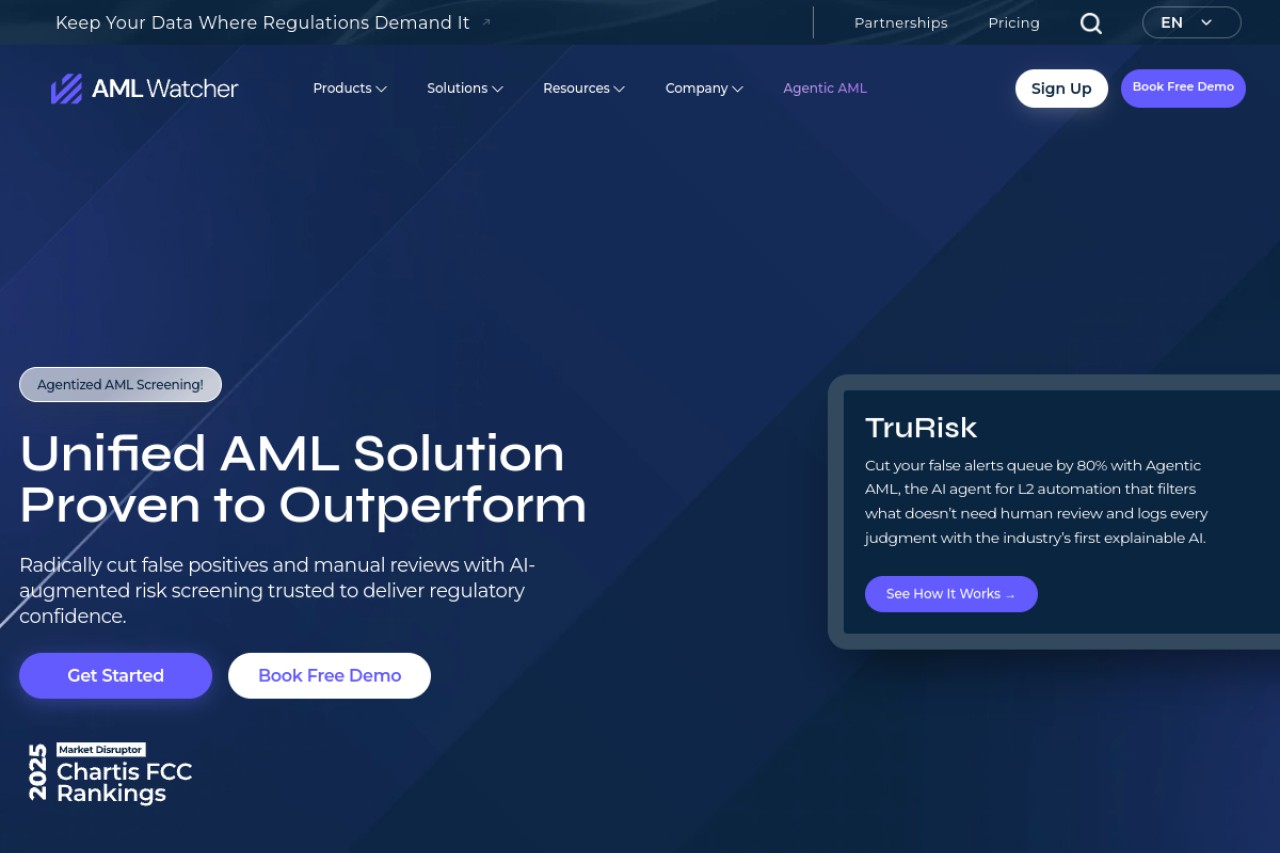 AML Watcher官网截图