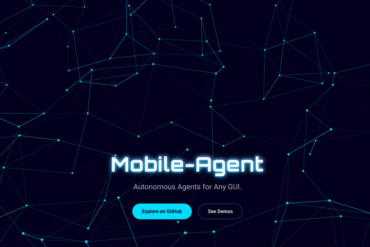 Mobile-Agent-E官网截图