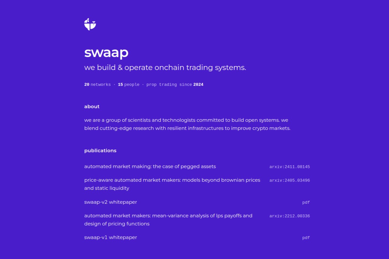 Swaap v2官网截图