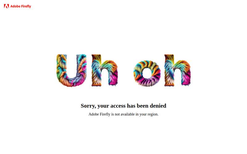 Adobe Firefly官网截图
