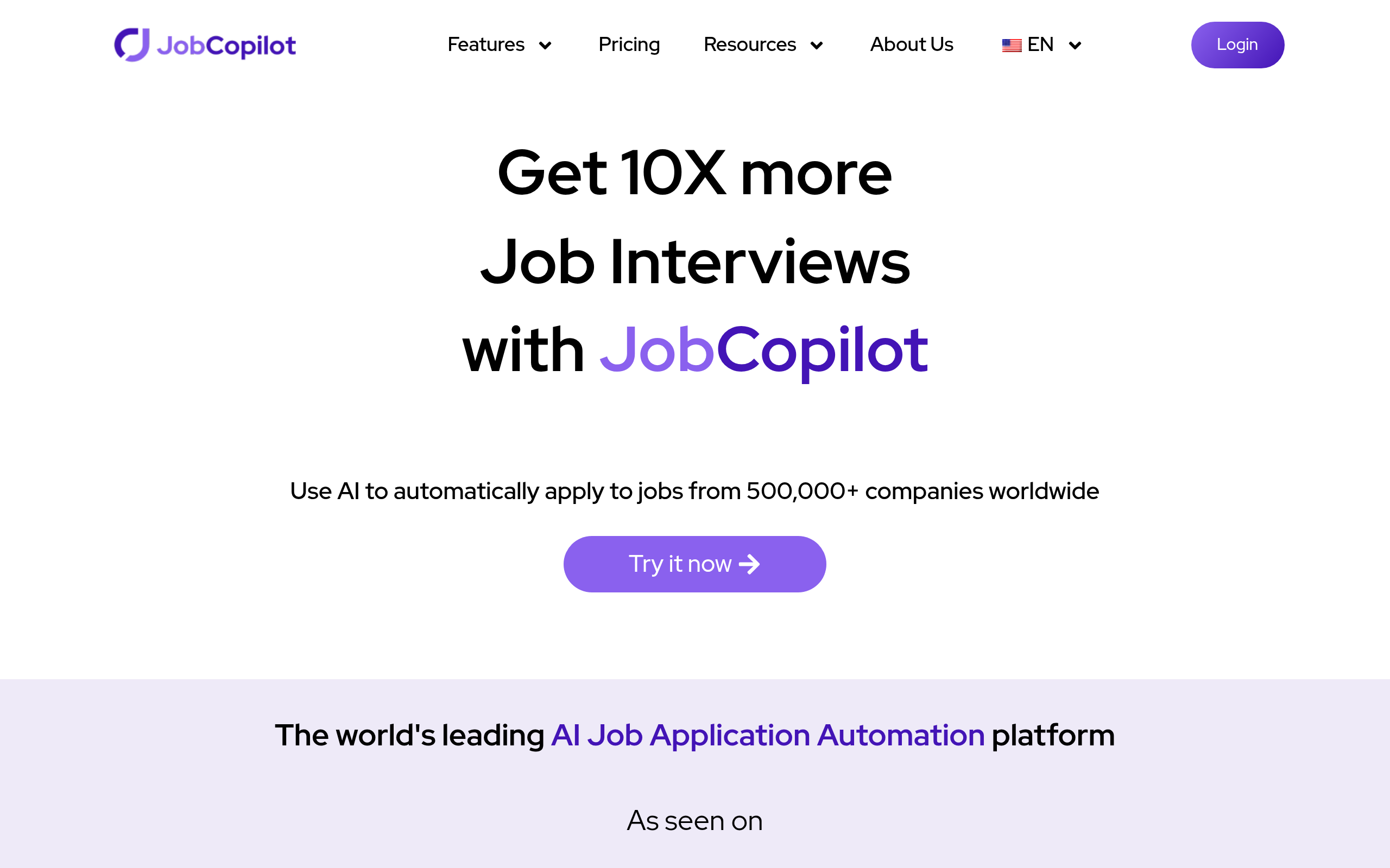 JobCopilot官网截图