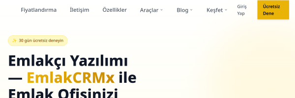 EmlakCRMx官网截图