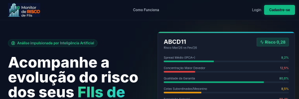 Monitor de Risco de FIIs官网截图