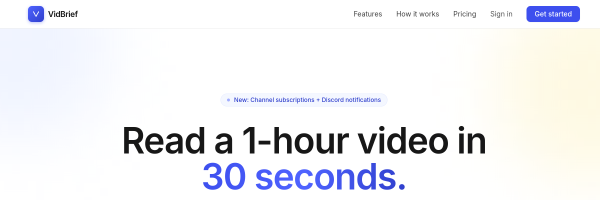 VidBrief官网截图