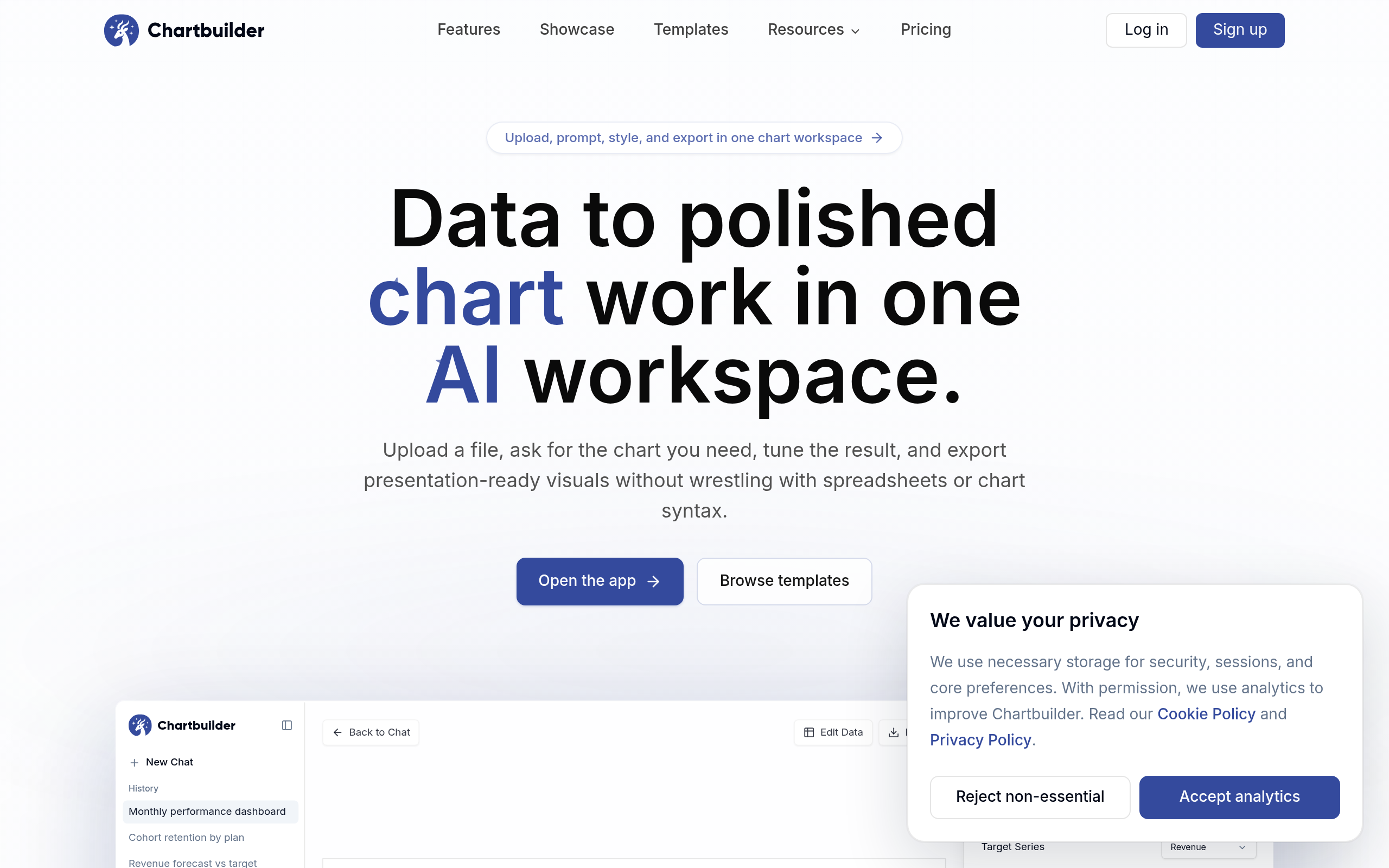 AI Chart Workspace官网截图