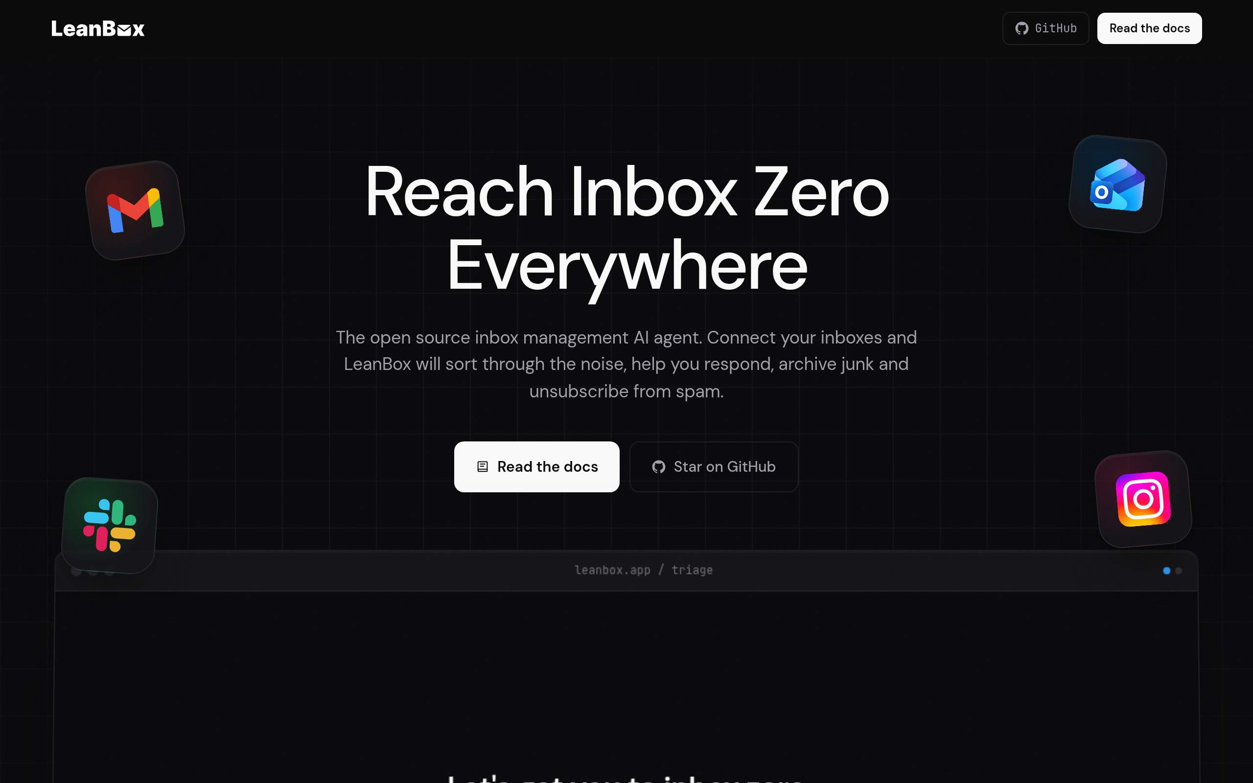 Leanbox官网截图