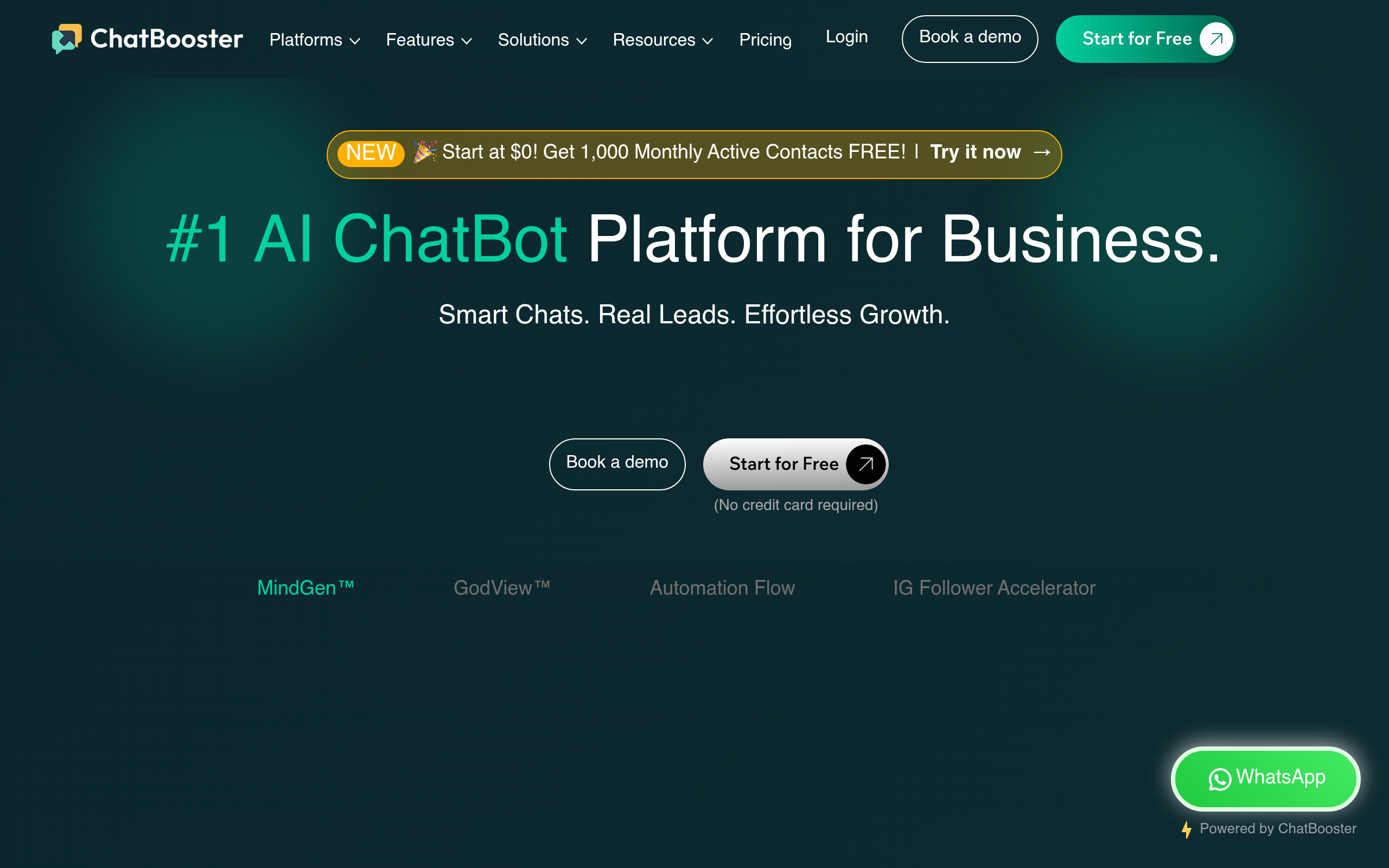 ChatBooster官网截图