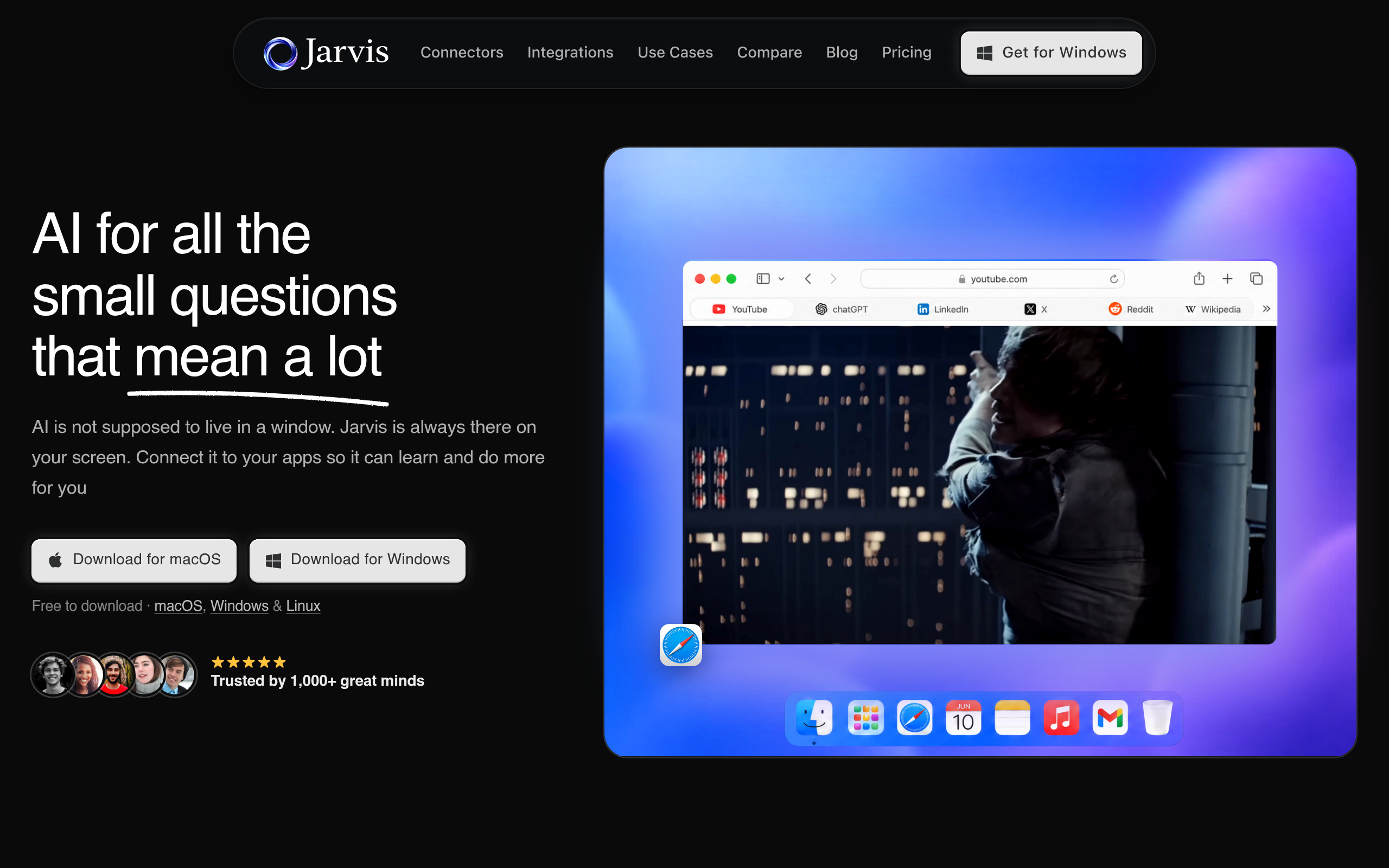 Jarvis AI官网截图