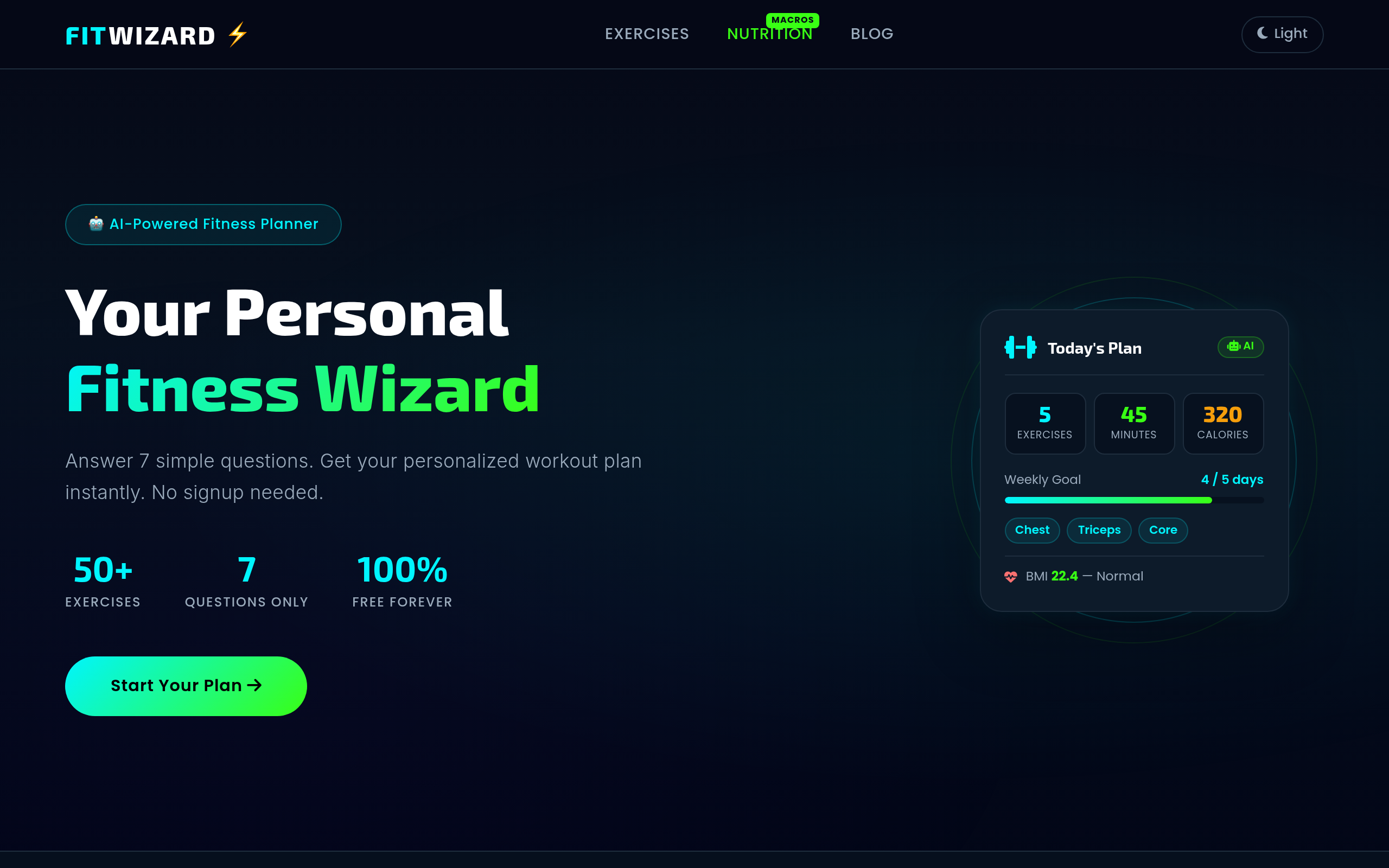 FitWizard官网截图