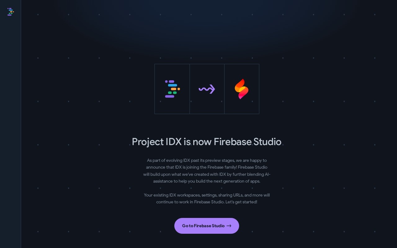 Project IDX官网截图