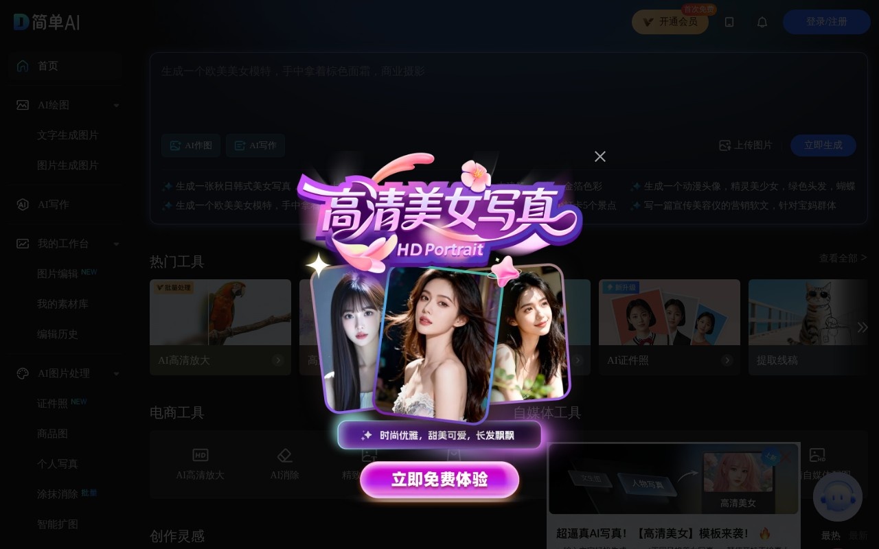 Simple AI官网截图