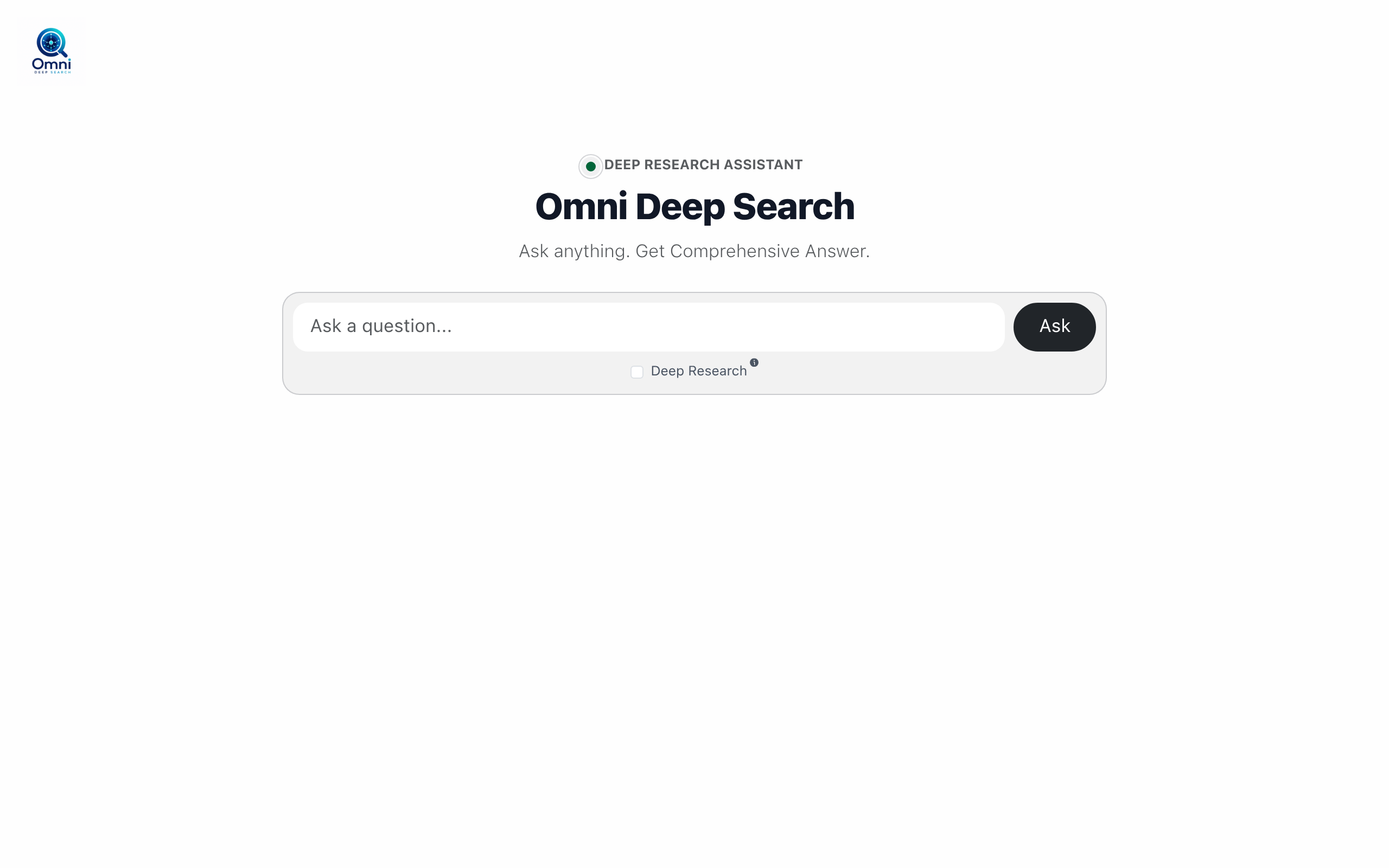 OmniDeepSearch官网截图