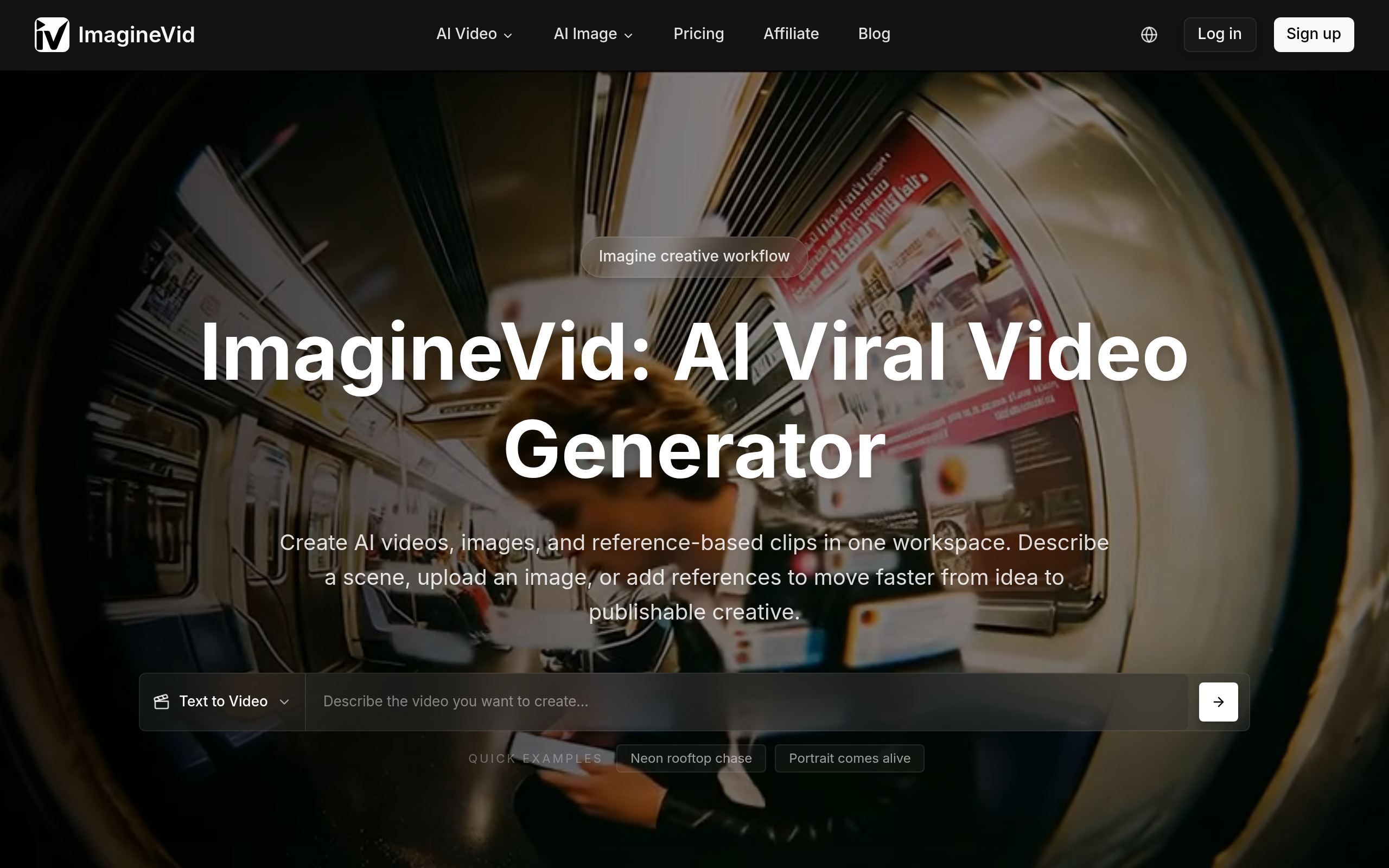 ImagineVid官网截图