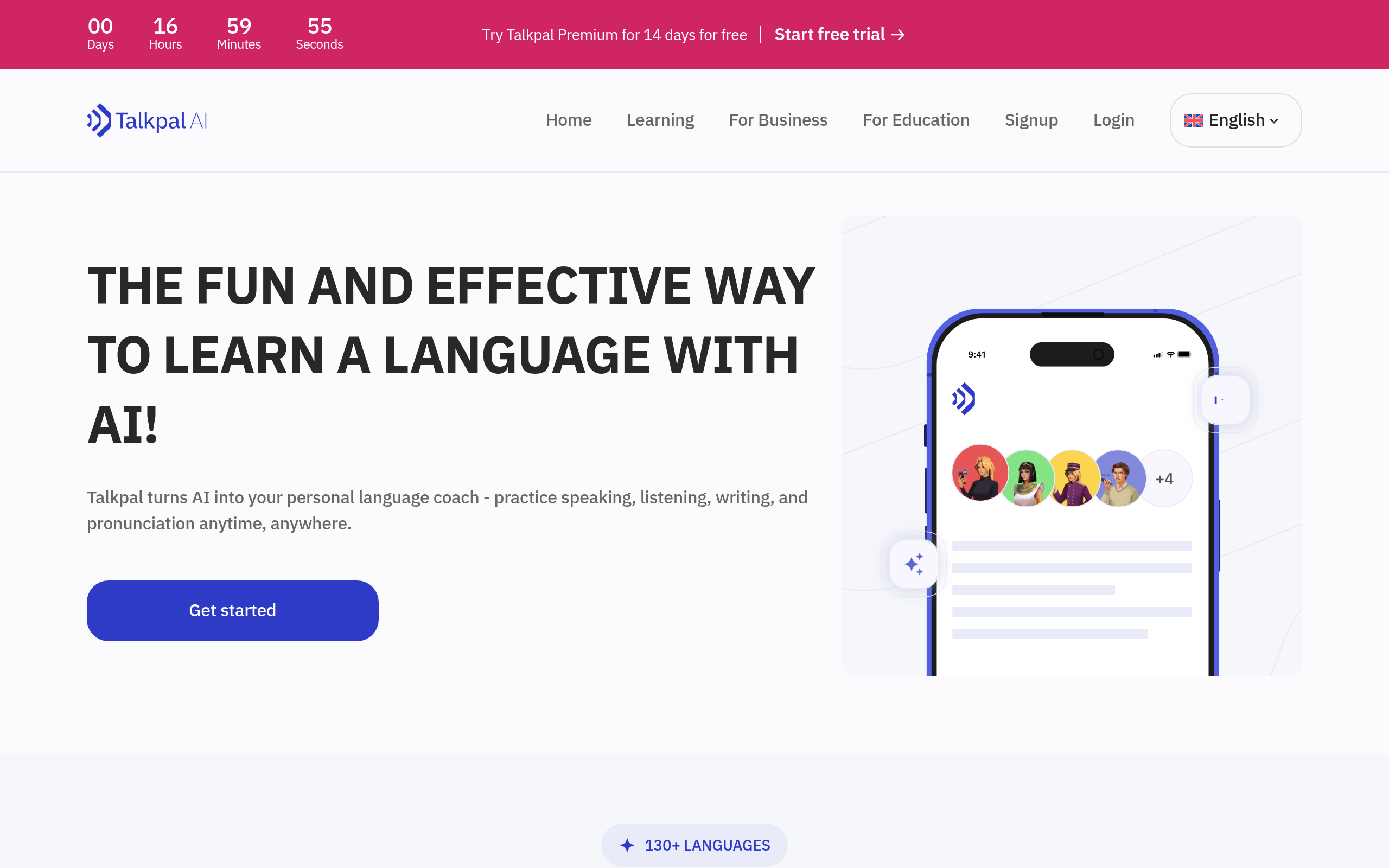 Talkpal官网截图