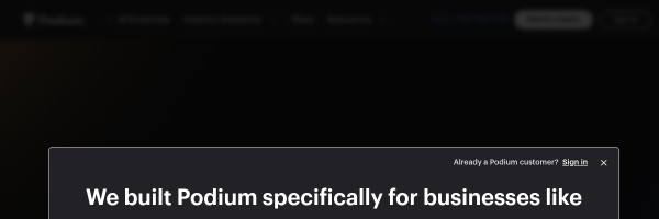 Podium官网截图