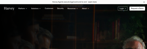 Harvey官网截图