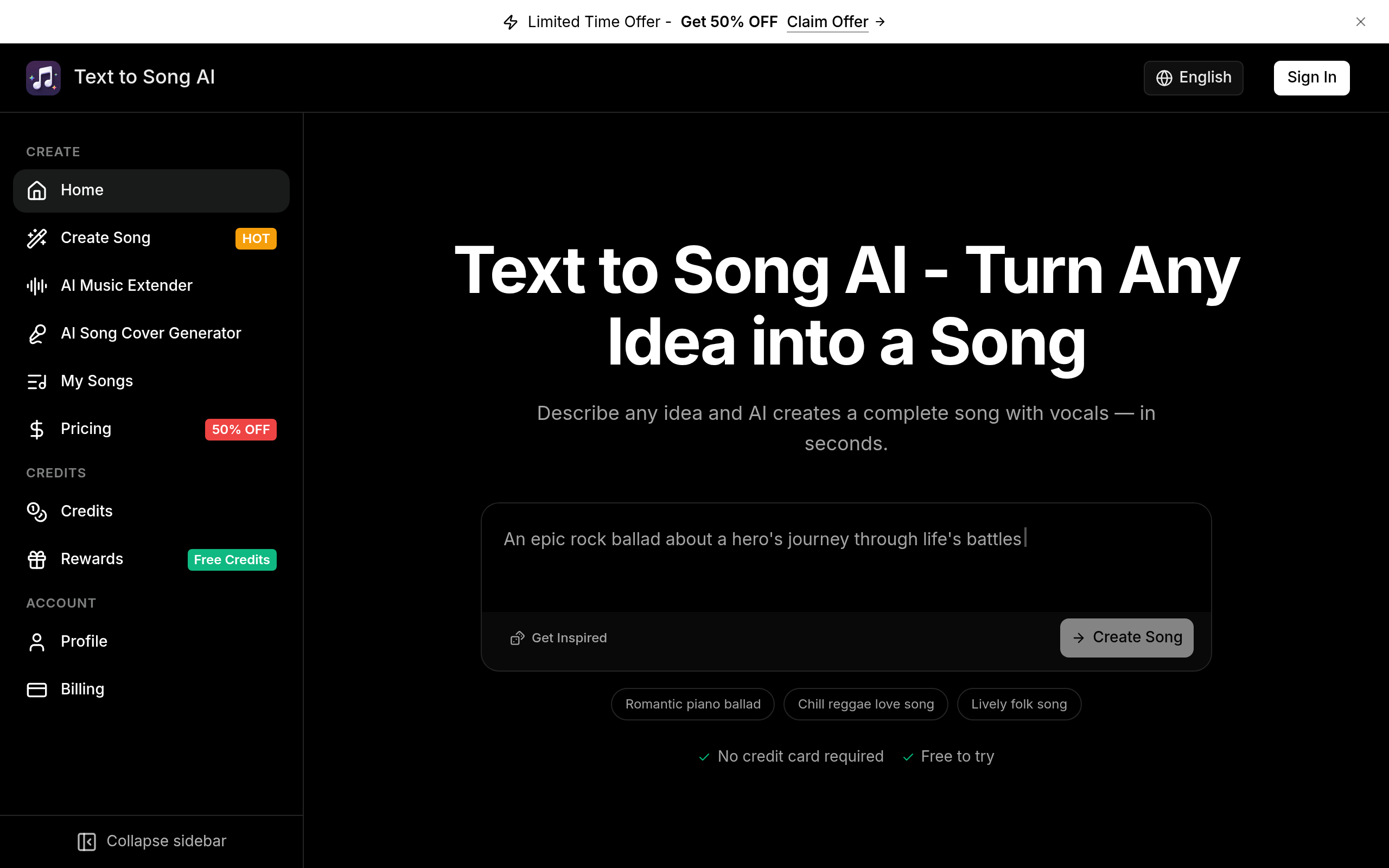 texttosong.ai官网截图